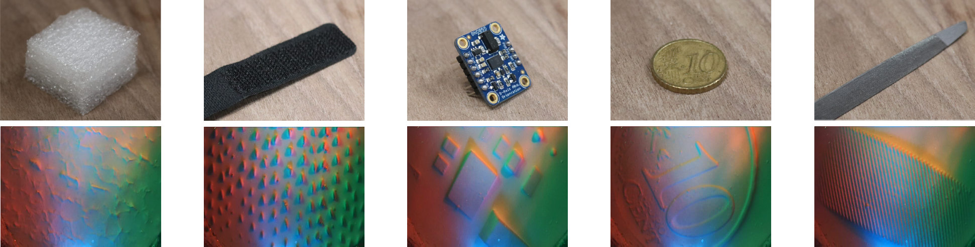 Digit example sensing outputs